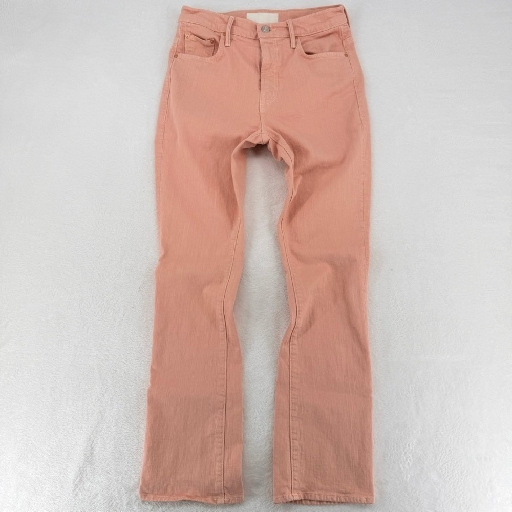 Mother The Insider Hover Jeans The Devil May Care Peach Bootcut 28